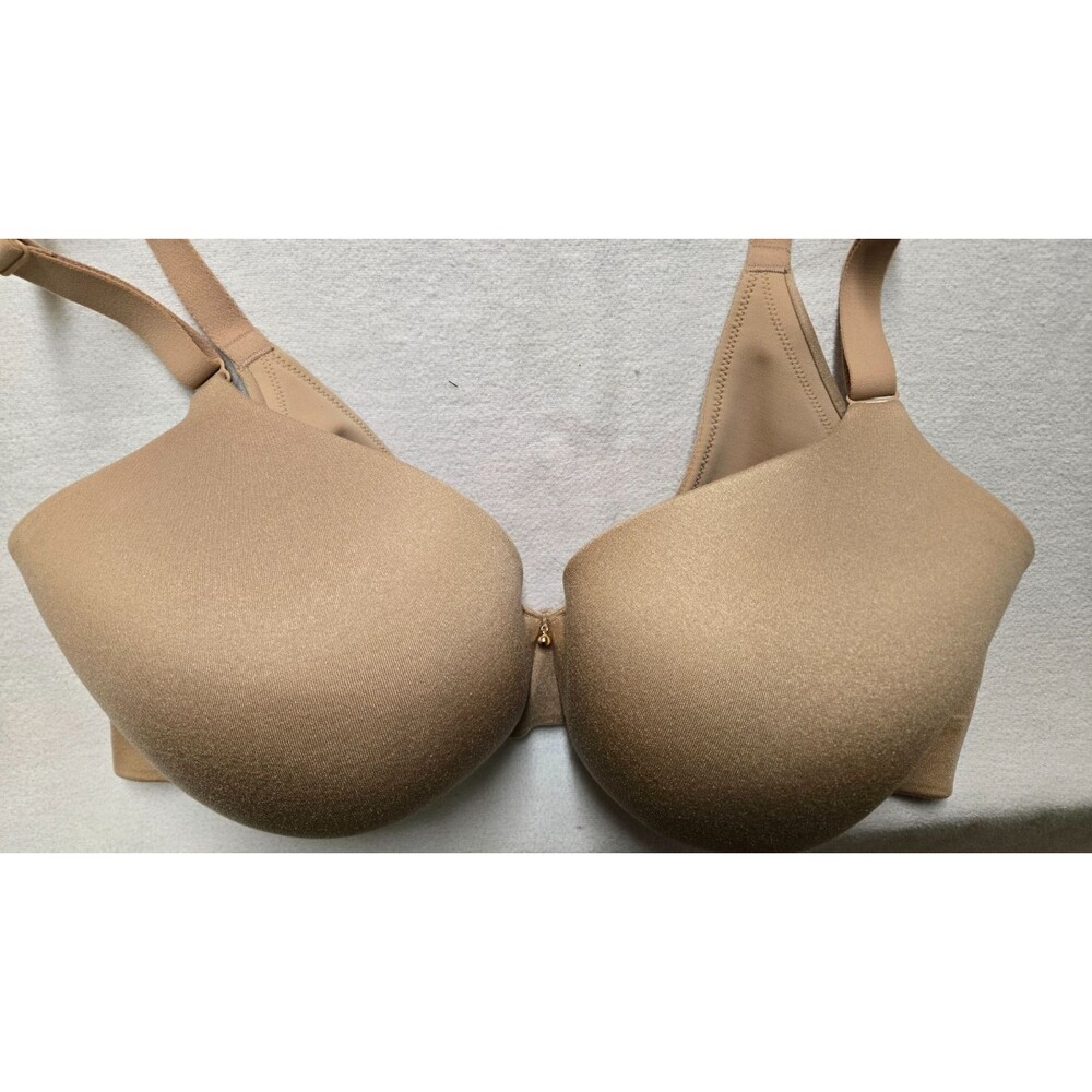 Cacique Womens Classic Lightly Lined T Shirt Bra Solid beige tan 40DD